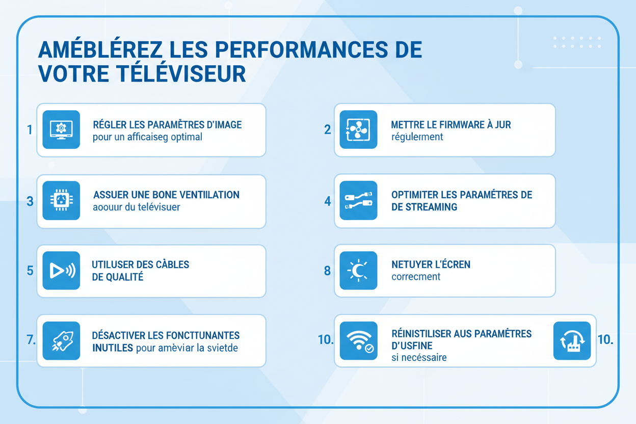 Conseil pour amélioration de performance TV