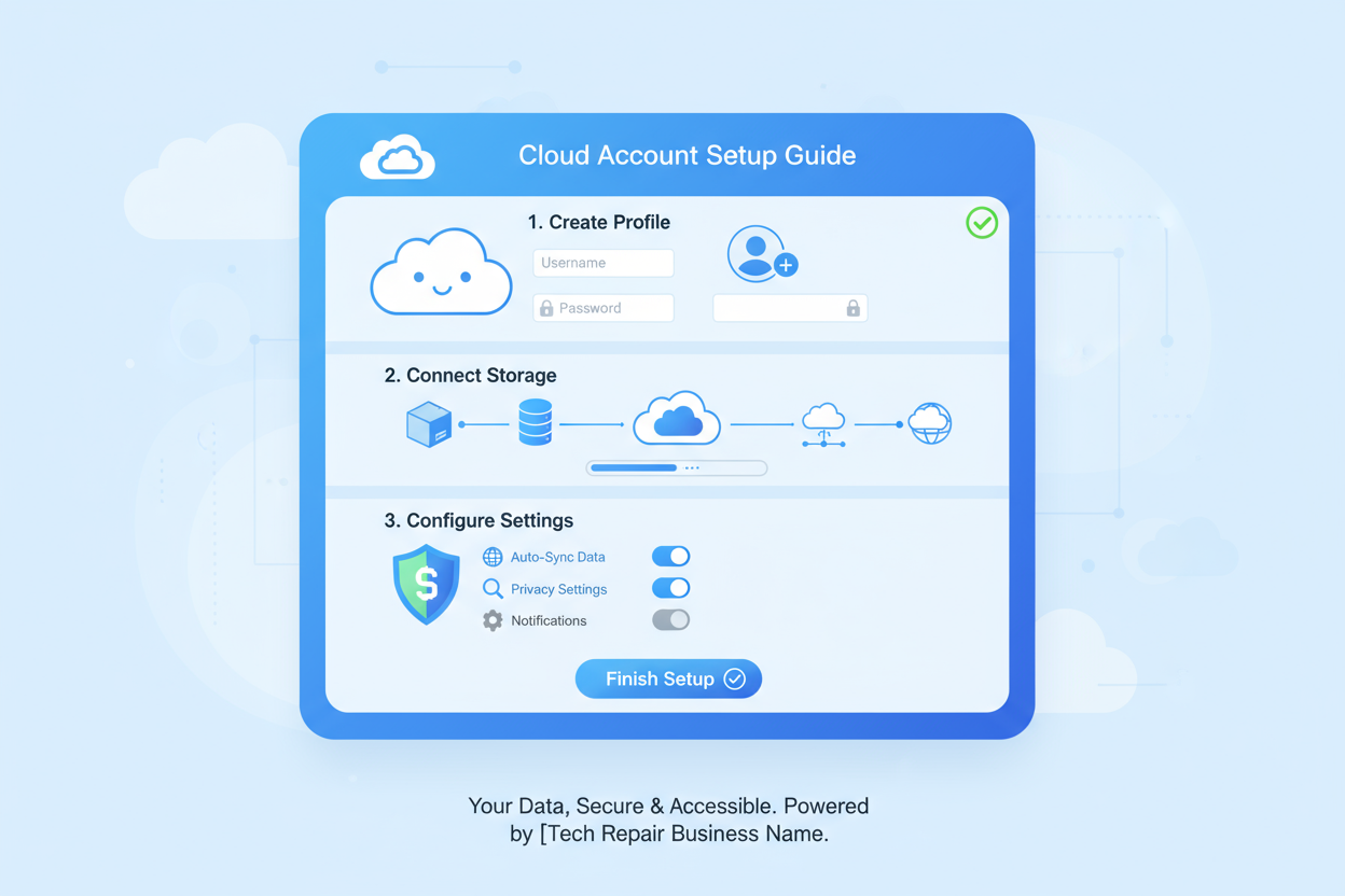 Aide à la configuration d’un compte cloud
