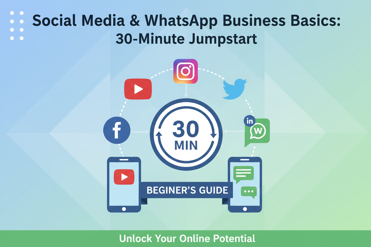 🎯 Pour les débutants qui veulent comprendre les bases

Durée : 30 minutes

Sujets : réseaux sociaux / WhatsApp Business

Support : WhatsApp ou appel vocal