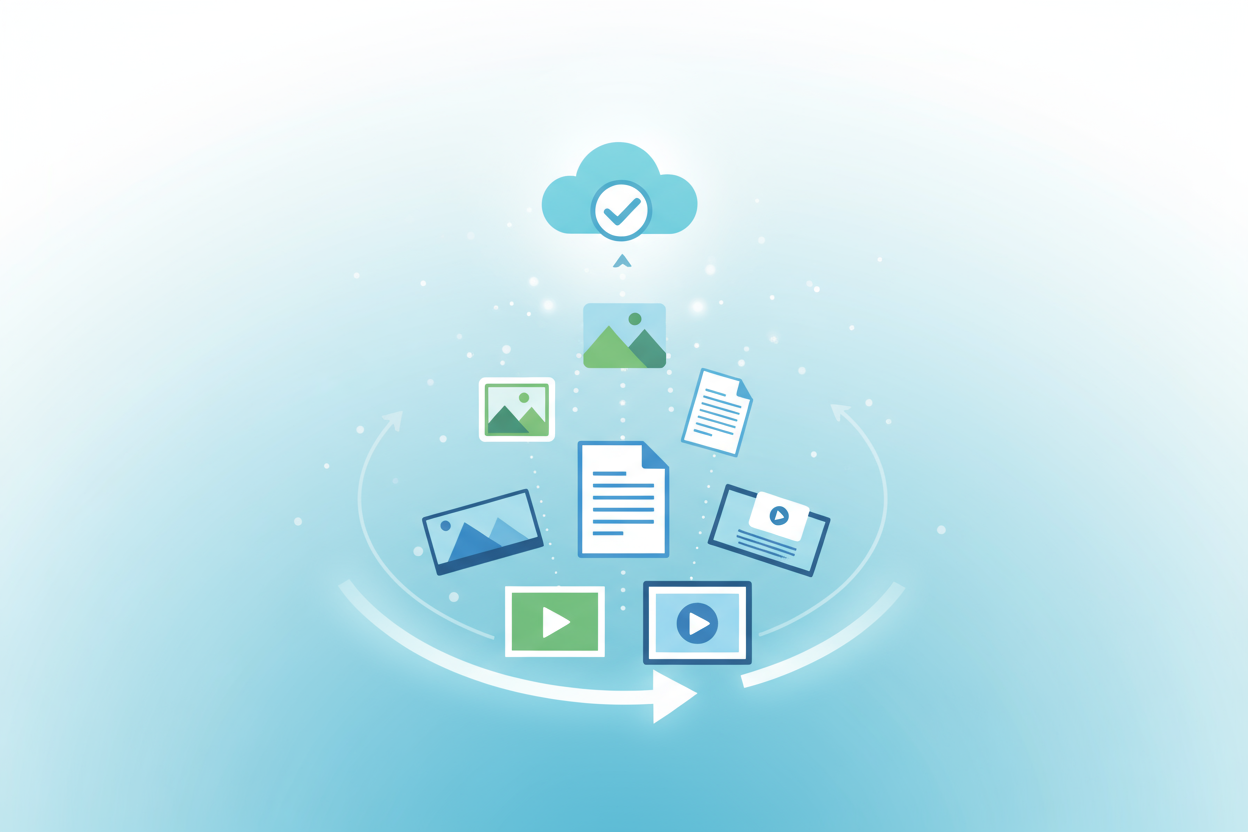 Récupération de fichiers simples (photos, documents, vidéos courtes)