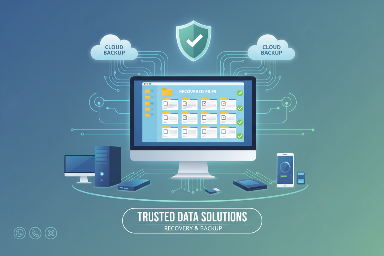 Vous avez perdu des fichiers importants ou votre appareil ne démarre plus ? Pas de panique ! Nous vous aidons à récupérer vos données et à mettre en place une sauvegarde fiable pour éviter toute perte future.
Assistance complète via WhatsApp, appel téléphonique ou réseaux sociaux.

💡 Ce que nous offrons :

Diagnostic rapide et analyse du problème à distance

Récupération de fichiers supprimés ou inaccessibles (PC, smartphone, disque dur, clé USB, carte mémoire, etc.)

Sauvegarde sécurisée sur cloud ou supp